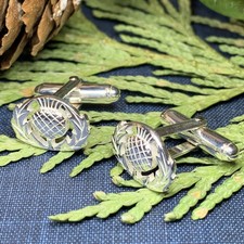 Thistle Cuff Links Sterling Silver Scotland Scottish Men's Cufflinks Celtic Gift