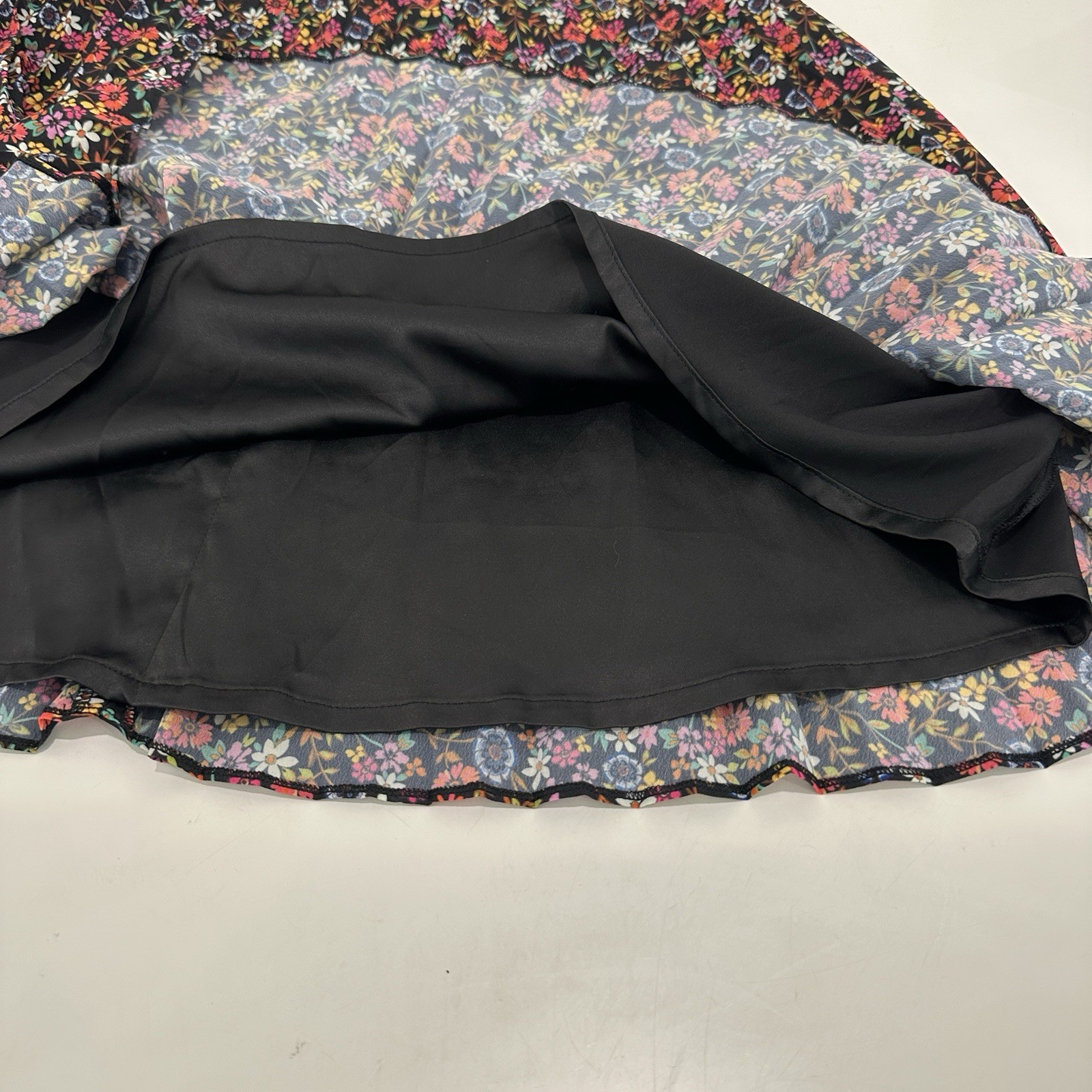 Review Pleated Skirt Women AU 8 (28 in Waist) Multicoloured Floral Knee Length * image 7