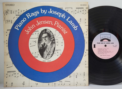 JOHN JENSON Piano Rags By Joseph Lamb 1974 LP Genesis GS 1045 - Tested VG+ *C4