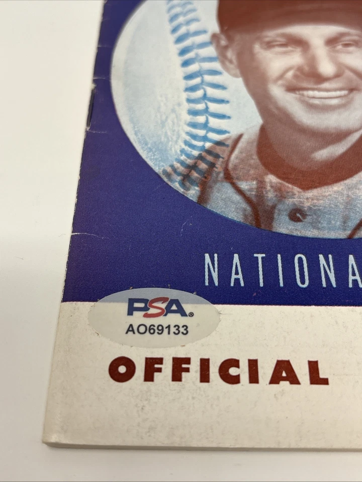 1952 MLB ALL-STAR GAME Bobby Shantz AUTOGRAPHED PROGRAM Jackie Robinson K’d - Image 4 of 4