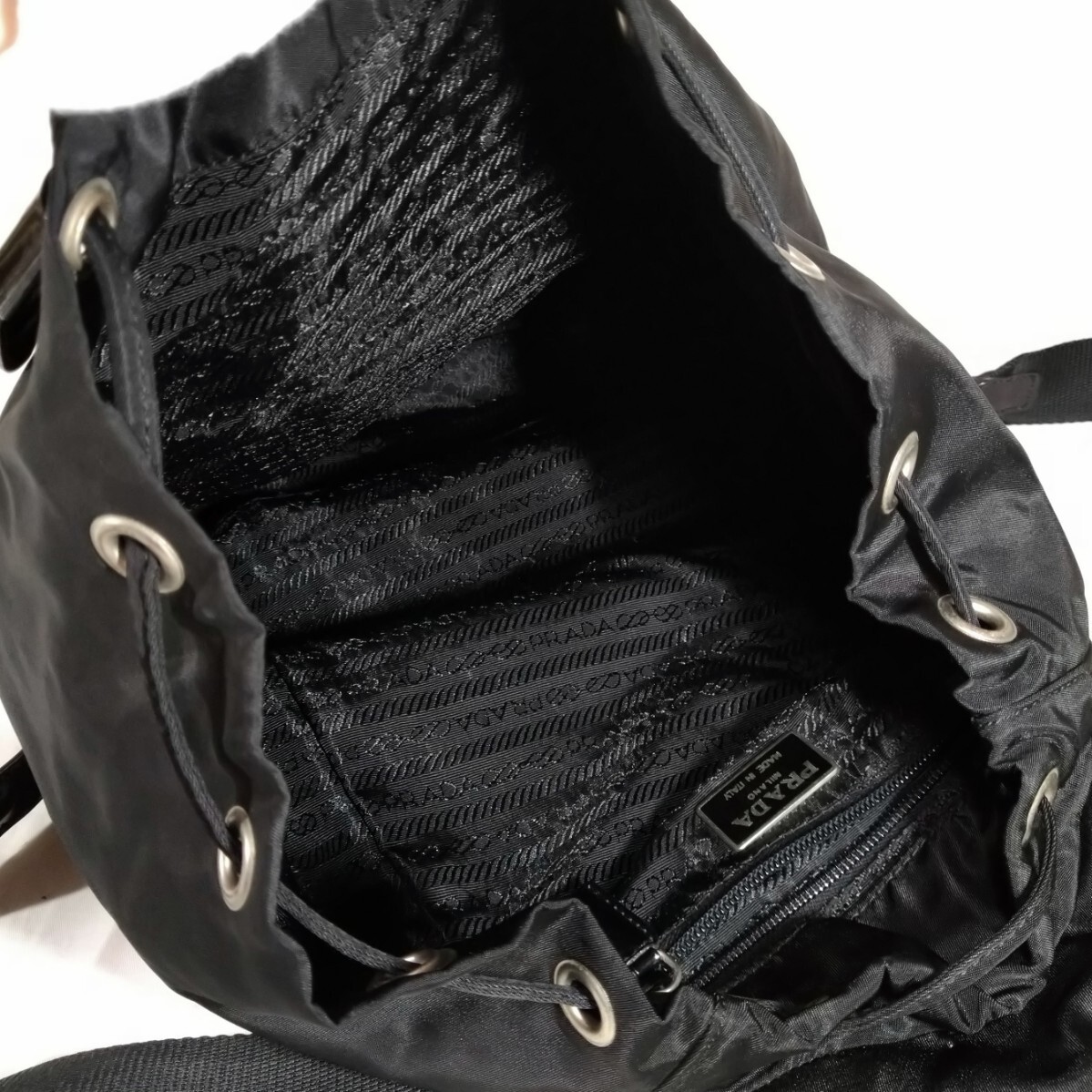 PRADA Basic  Backpack Black Nylon - image 2