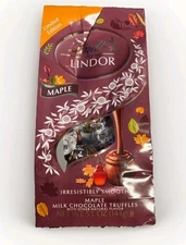 🍁New Limited Edition Lindt Lindor Maple Milk Chocolate Truffle 5.1oz🍁