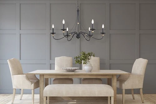 Minka Lavery 1046 Westchester County 6 Light 40"W Taper Candle - Farm House - Picture 3 of 3