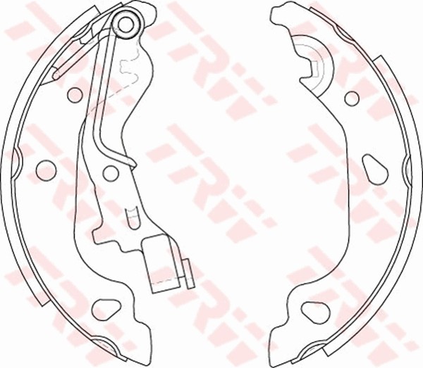 TRW Bremsbackensatz GS8687 FüR Punto Fiat 16V 188 233 235 253 255 333 353 639-image