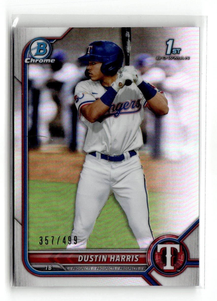 2022 Bowman Chrome Dustin Harris #BCP-119 Refractor /499