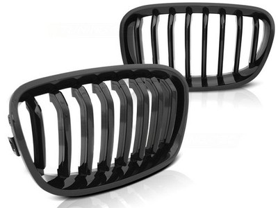 Performance KIDNEYS GRILLE GLOSSY BLACK For BMW F20 / F21 11-15