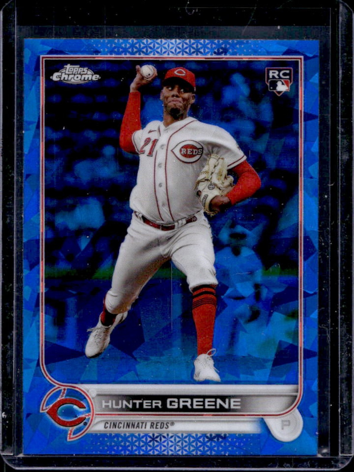 2022 Topps Chrome Update Sapphire Hunter Greene RC Rookie #US160 Reds