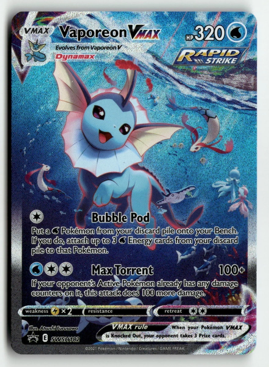 Vaporeon VMAX Pokémon TCG Cards for sale | eBay
