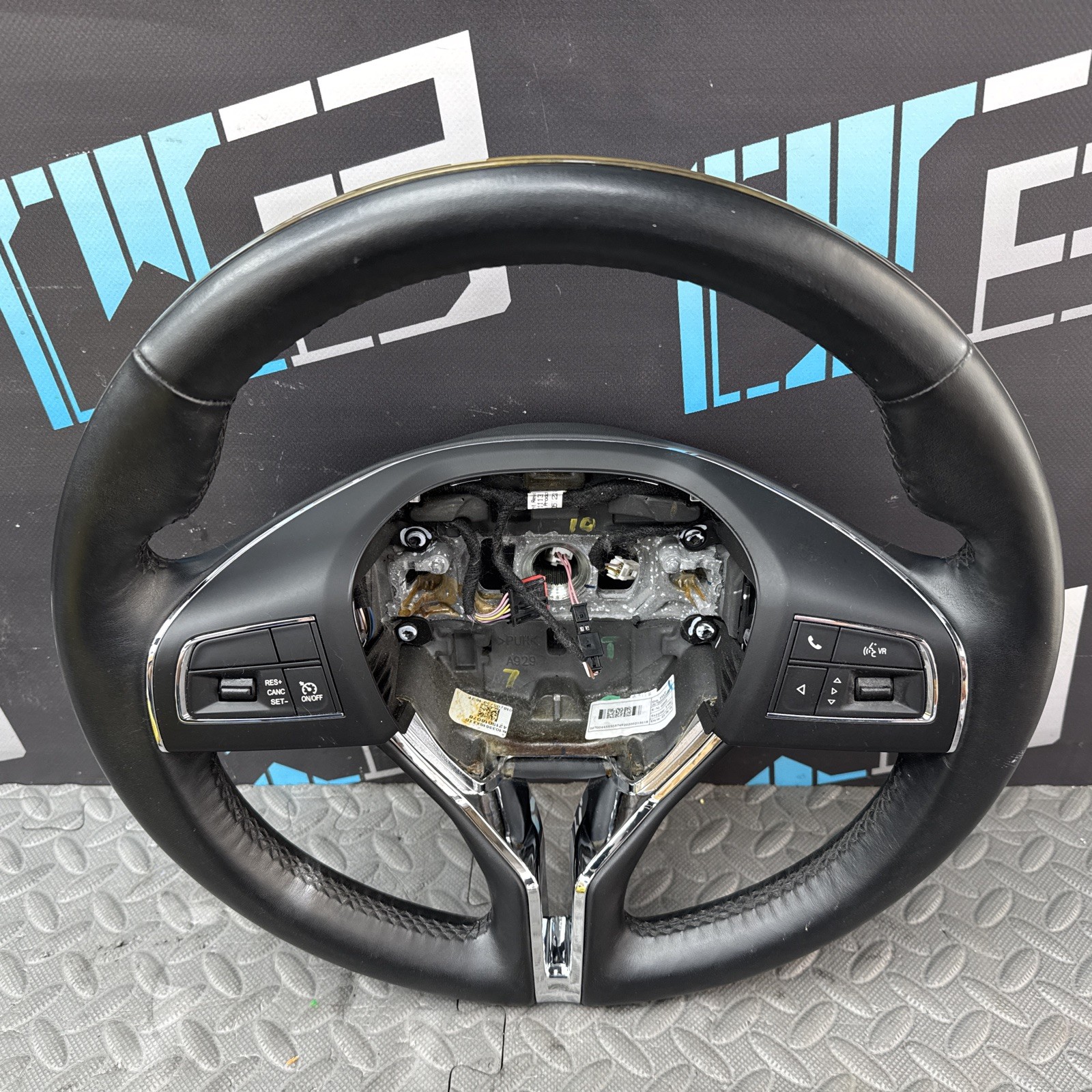 OEM 2014-2023 MASERATI QUATTROPORTE GHIBLI STEERING WHEEL LEATHER W/ WOOD TRIM