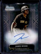 2022 Bowman Sterling James Wood Prospect Auto #PA-JW Padres