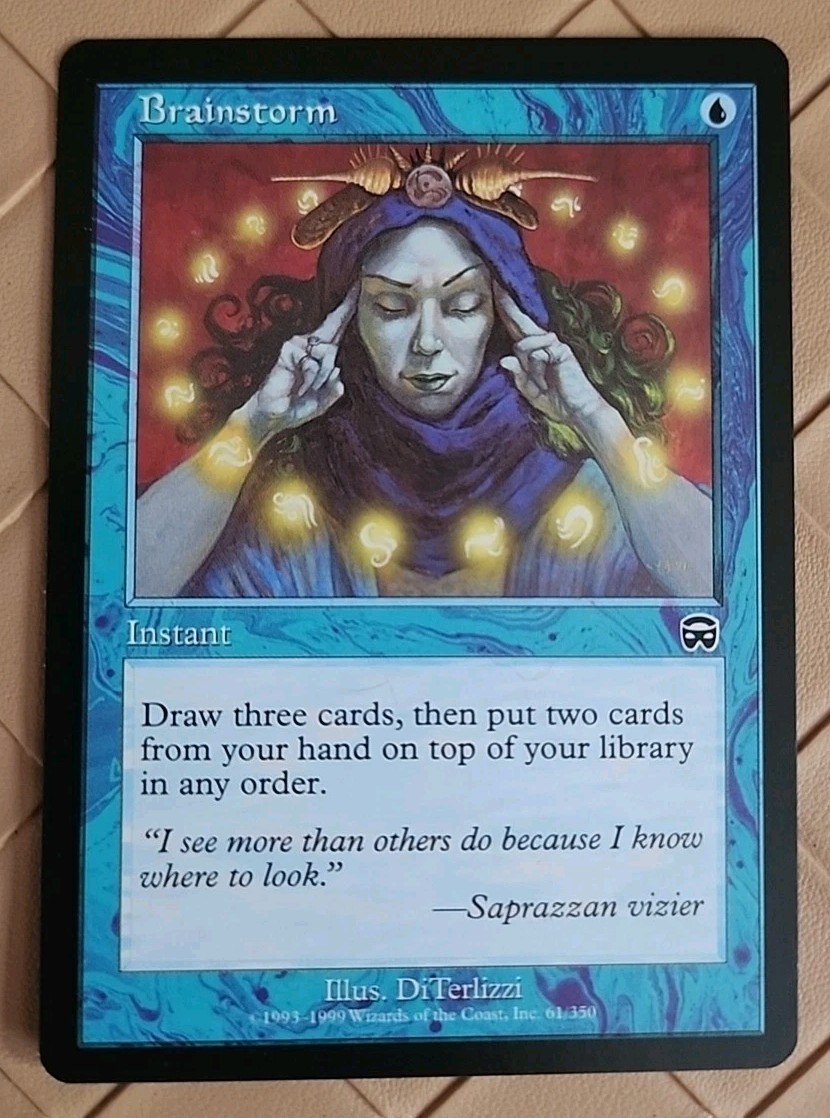 Brainstorm Mercadian Masques Regular NM Near Mint MTG