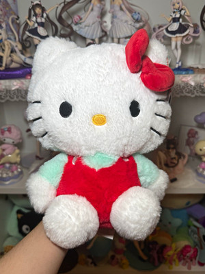 Sanrio Hello Kitty Fluffy Plush Friend (15-35 cm) White/Red/Mint NEW with Tag