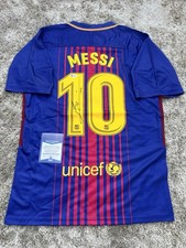 Lionel Messi FC Barcelona Signed 2017/18 Jersey Beckett Authentication