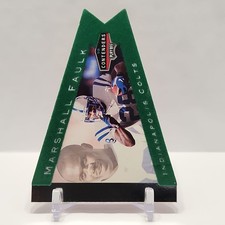 1998 Playoff Contenders Marshall Faulk #40 Colts Green Felt Pennants READ DESC