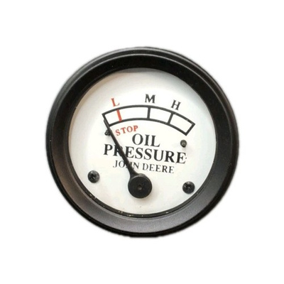 #ad JDS419 John Deere Oil Pressure Gauge w o Bracket White Dial 25PSI $30.00