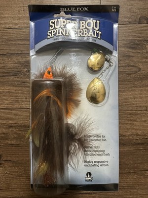 Blue Fox Super Bou Spinnerbait 2 oz Brown Orange Heavy-duty Hard Thumping