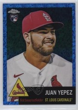 2022 Chrome Platinum Anniversary Blue Mini-Diamond Refractor Juan Yepez 11ch