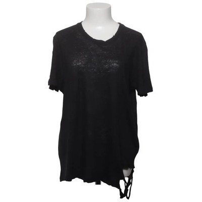 IRO, T-shirt, Größe: M, POPY, Schwarz, Leinen, Batik, Damen #UhA