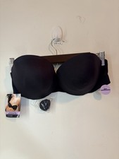 Maidenform Strapless Dreamwire Lift Bra Black 38B Nwt Add On Straps High Support
