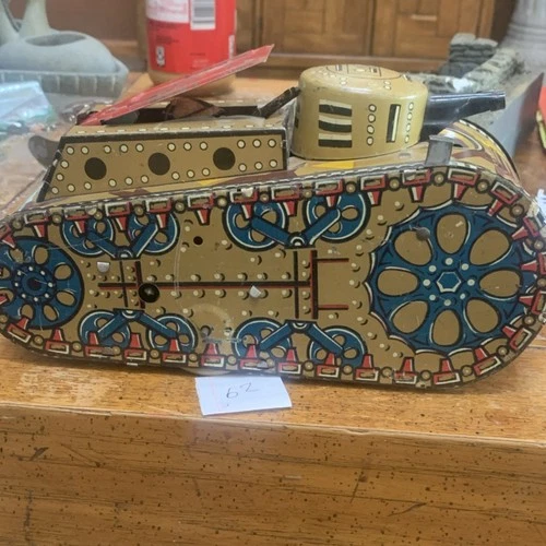 Marx Vintage Tin Tank Toy Vehicle Collectible for 17 Years & Up