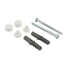 TIMCO Pan / Bidet Fixing Kit - White Pan Kit Pack 2