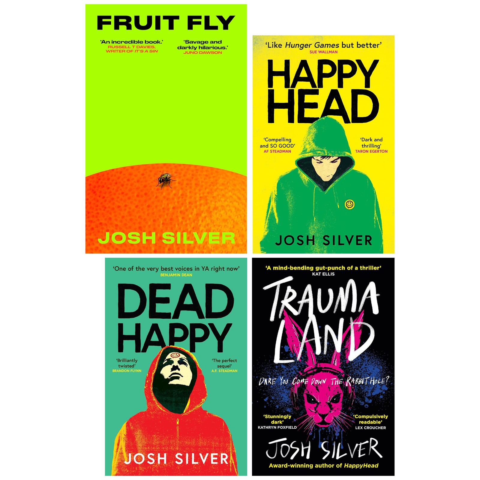 Josh Silver Collection 4 Books Set Fruit Fly(HB),Dead Happy, HappyHead - Image 2