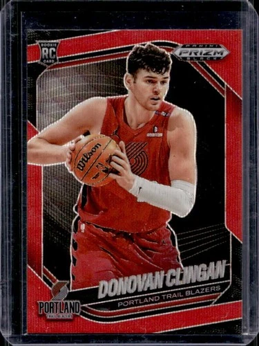 2024-25 Panini Prizm Black Donovan Clingan RC Ruby Wave Prizm Rookie #131