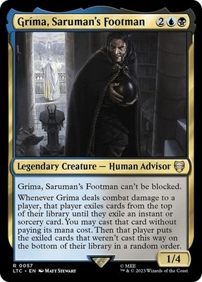 1x Grima, Saruman's Footman - Commander: The Lord of The Rings