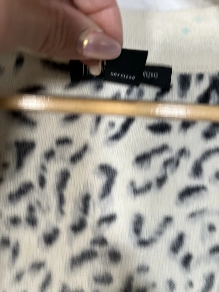 Y2K INC International Concepts леопард камзол кардиган комплект шелк ангора смесь - Изображение 4 из 4