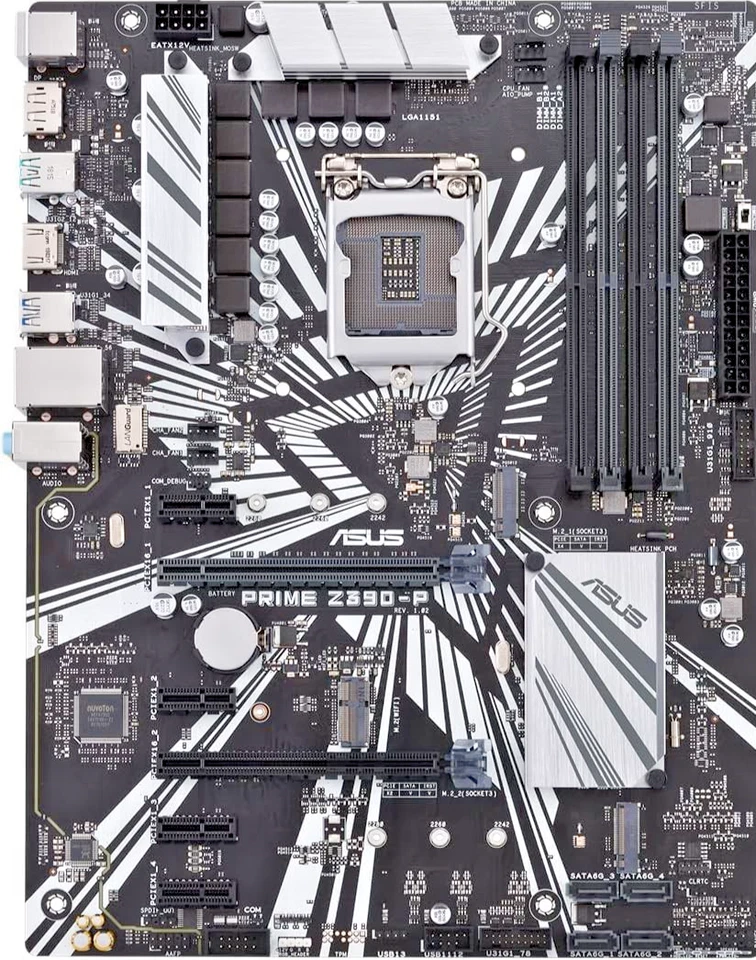 ASUS Prime Z390-P LGA 1151 Intel Z390 SATA 6Gb/s USB 3.1 ATX Intel Motherboard - Image 2 of 2
