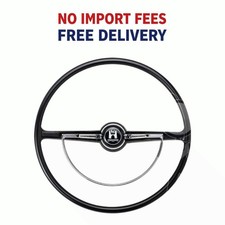 Steering Wheel Assembly Black For 1962-71 Vw Bug Super Beetle Karmann Ghia Type3