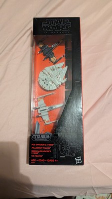 Disney Hasbro Star Wars The Force Awakens Black Series Titanium 4 Ships Fighter