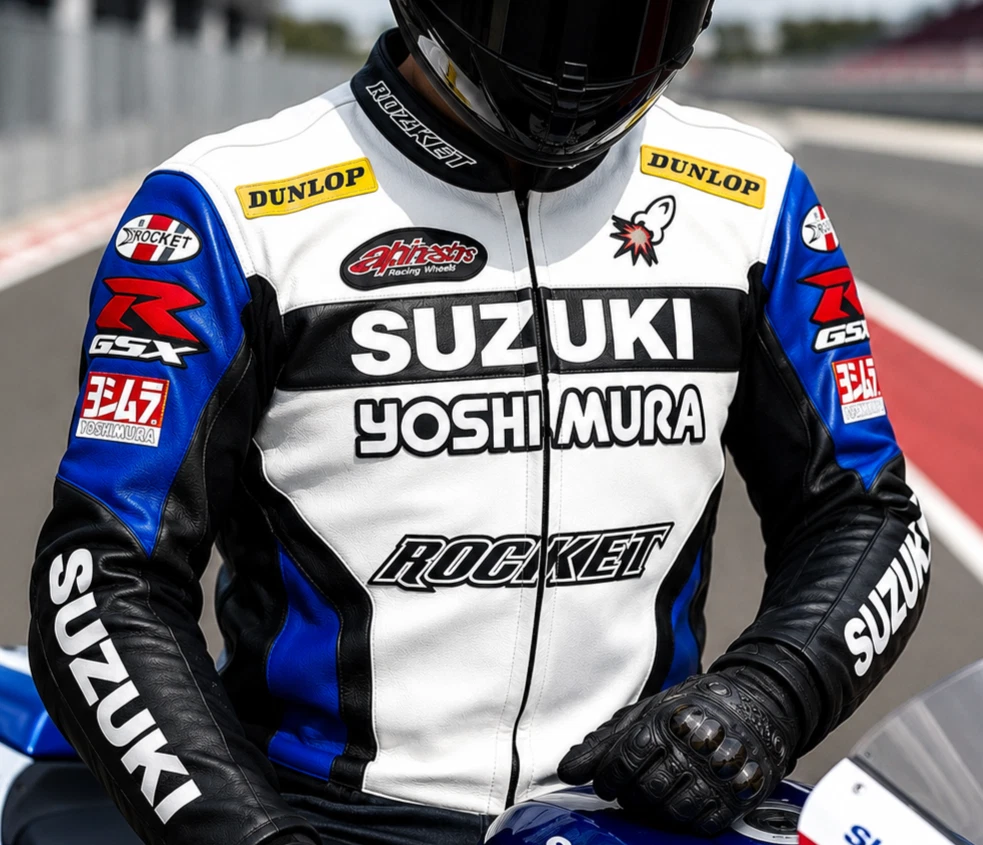 Suzuki GSXR Biker Motorcycle Leather Jacket Motorbike Sports Racing Men Jackets
Opens in a new windo
