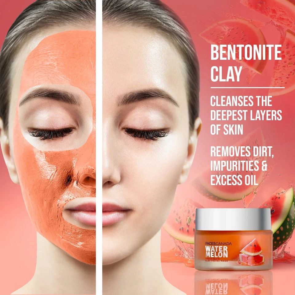 FACESCANADA Watermelon Fresh Glowy Clay Facial Mask (50g) - Image 4 of 4