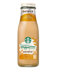 Starbucks Frappuccino with Oat Milk Caramel Waffle Cookie Iced Coffee Drink 13.7