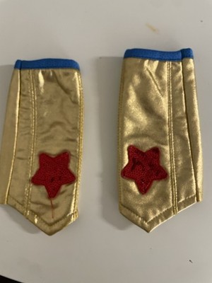 Wonder Women Toddler Costume Accessories Gauntlet Gloves 2t-5T Halloween DC