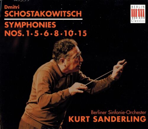 Szostakowicz: Symfonie nr. 1,5,6,8,10,15; Kurt Sanderling (5 płyt, Berlin Clas) - Zdjęcie 1 z 2