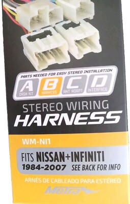 Metra Stereo Wiring Harness WM-NI1 Fits Nissan Infiniti 1984-2007 New