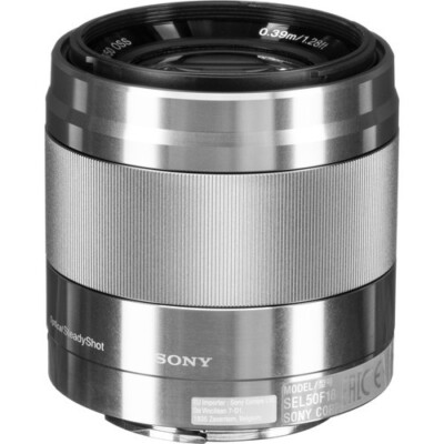 Sony SEL 50 mm F/1.8 E OSS For Sony - Silver for sale online | eBay
