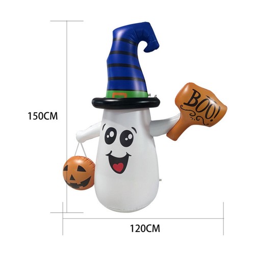 Halloween Inflatable Hunting Ghost 5FT Blow up LED Yard Outdoor Decoration - Picture 7 of 9