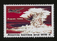 ATOMIC BOMBS END WWII - 1995 U.S. POSTAGE "STAMP" (TYPE 2) - MINT CONDITION