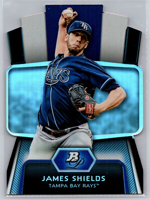 2012 Bowman Platinum James Shields Cutting Edge Stars #CES-JS Tampa Bay Rays