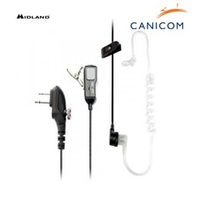 Midland MA31-M Auricolare Pneumatico con Microfono per G18, Presa 2 Pin Motorola