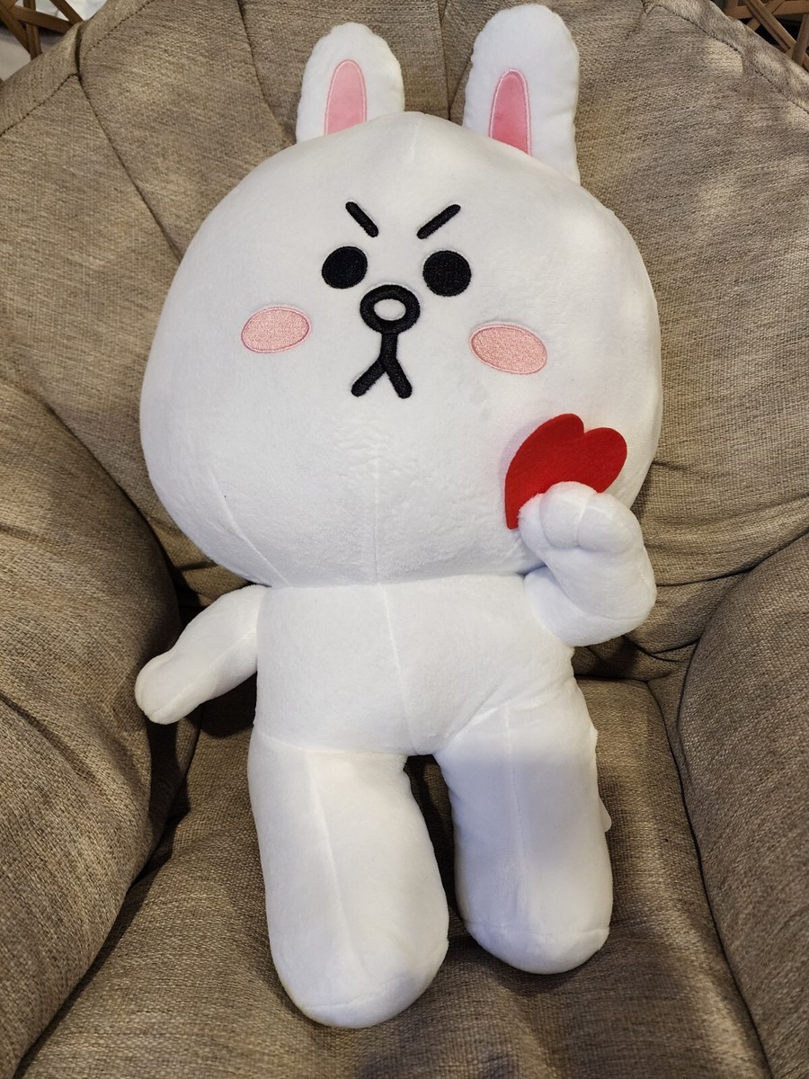 Cony Rabbit Plushie LINE FRIENDS CONY PLUSH KEYRING TENNIS FIELD