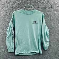 Simply Southern Womens Top Small Mint Green 100% Cotton Long Sleeve Shirt