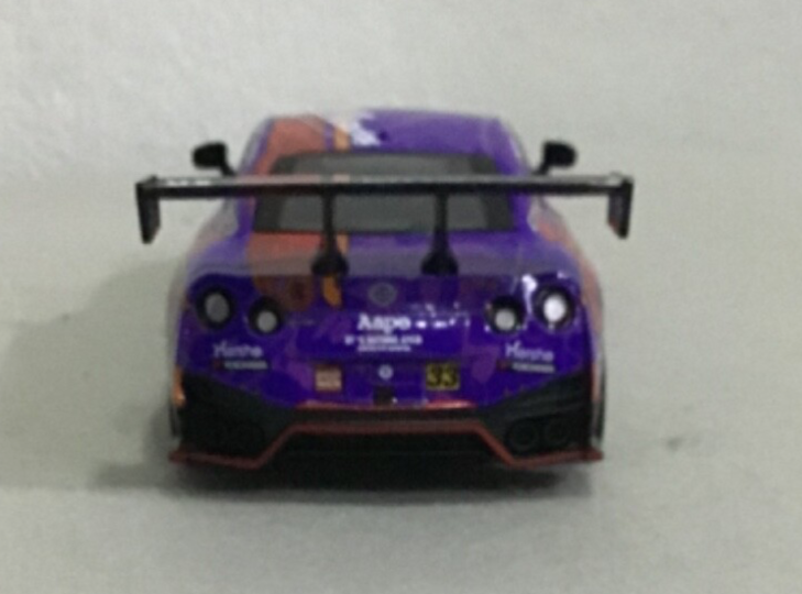 1:32 Nissan GTR R35 AAPE Eva Racing Diecast Car Pull Back Sound