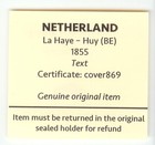 Netherland stampless cover 1855 La Haye to Huy (BE) - Text * cover869 — photo 3