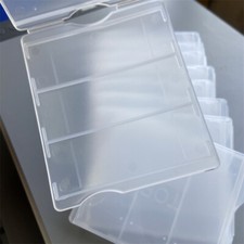 10PCS Plastic Slides Storage Box Holder Case Microscope Slides Box