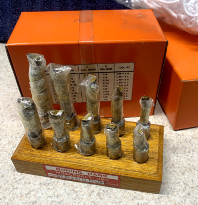 Machinist Tools: 10 Piece 1/2'' Cobalt Boring Bar Set (NOS) Japan