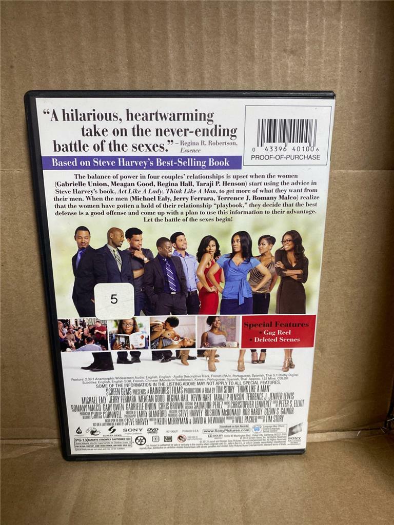 Think Like a Man (DVD, 2012), Michael Ealy, Regina Hall, Kevin